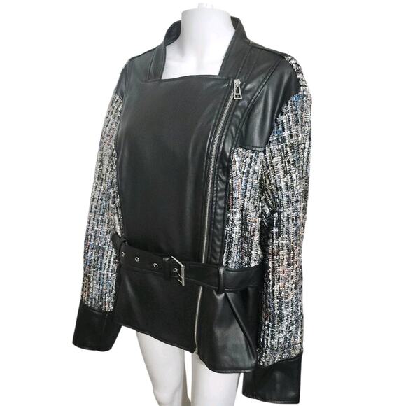 Lane Bryant Jacket & Shirt 22/24 Moto Jacket‎ & Tunic - Picture 3 of 9